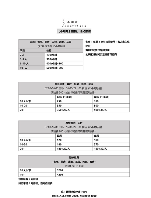 古象温泉别墅价目表图片