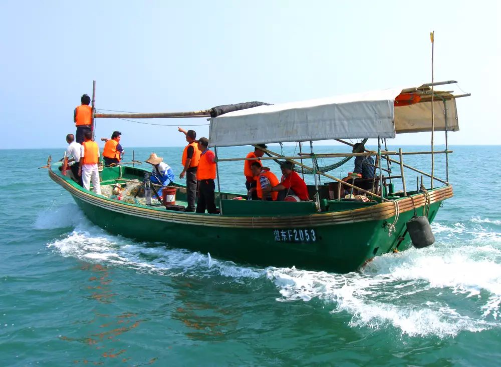 巽寮湾的沙滩上有很多渔民和渔船在岸边,可以直接跟他们租船即可出海